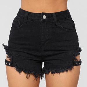 FASHION NOVA After Dark Denim Shorts